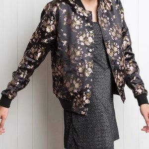 Brandy Melville Asian print bomber jacket